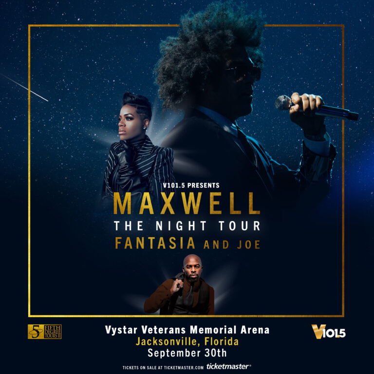Maxwell- The Night Tour With Special Guest Fantasia & Joe In Jacksonville!