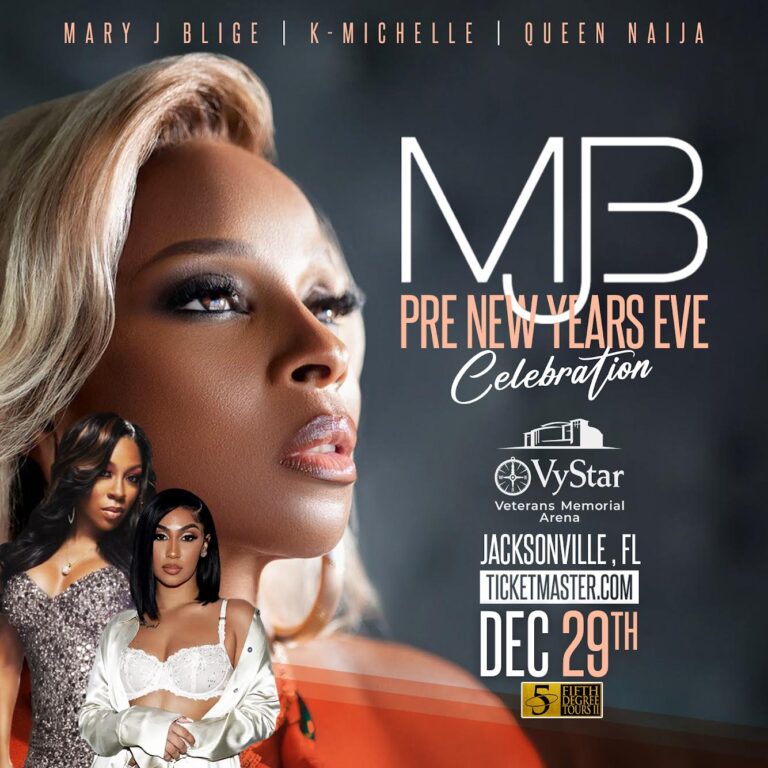 MARY J BLIGE JOINED BY K. MICHELLE & QUEEN NAIJA LIVE IN CONCERT DEC 29 AT VYSTAR VET ARENA – JACKSONVILLE, FL