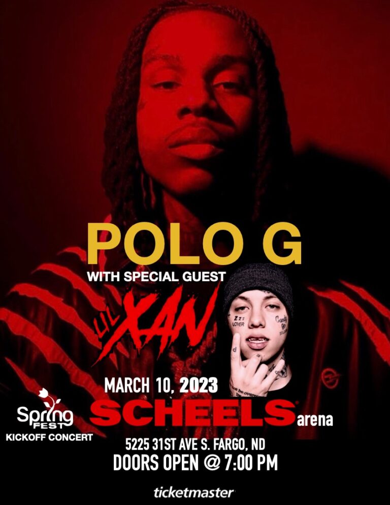 Polo G Headlines Spring Fest Kick-Off Concert in Fargo, ND joined by Lil Xan