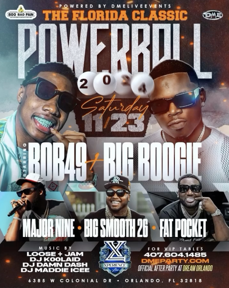 ROB49 + BIG BOOGIE to headline POWERBALL ’24 at Xperience Live – Orlando, FL Nov 23