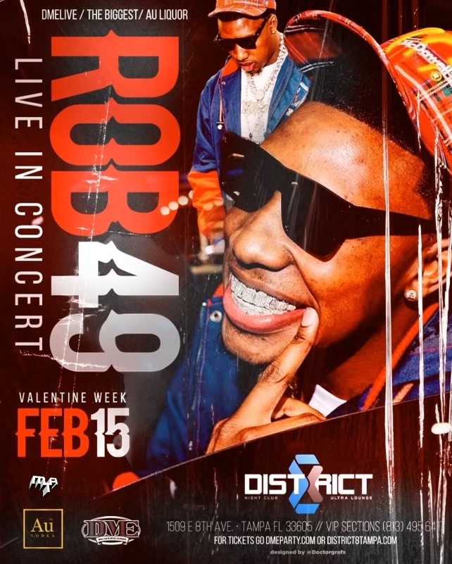 ROB49: Live in Concert Feb 15 Tampa, FL at District 8