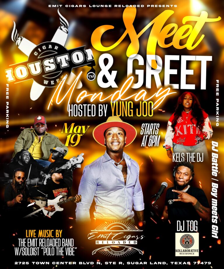 YUNG JOC kicks off Houston Cigar Week at Emits Cigars