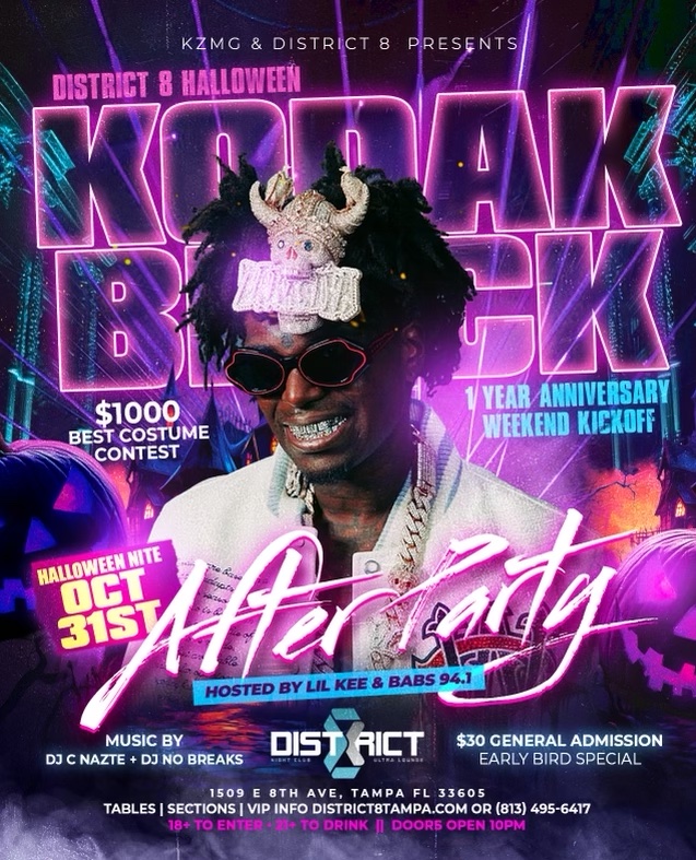KODAK BLACK – HALLOWEEN NIGHT IN TAMPA